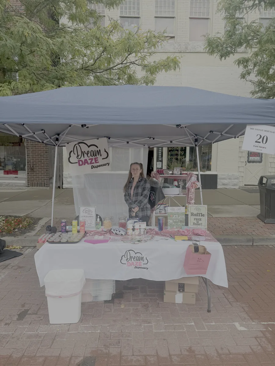 Dream Daze pop-up booth at a Western New York street event